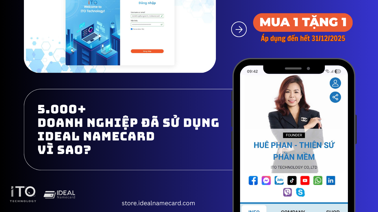 ĐÃ CÓ HƠN 5.000 DOANH NGHIỆP SỬ DỤNG IDEAL NAMECARD – VÌ SAO?